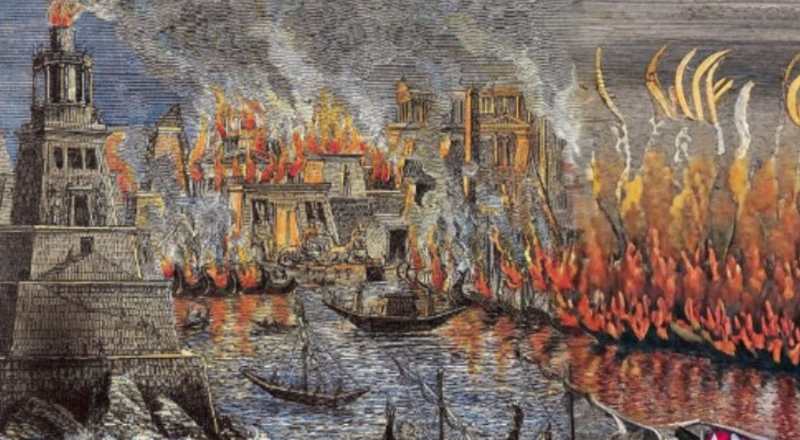 アレキサンドリアの火事